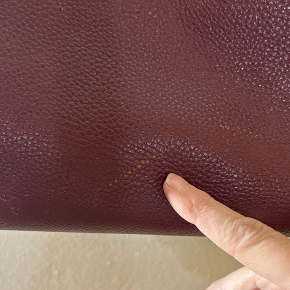 Kate Spade Deep Burgundy Lena Triple Compartment Shoulder Bag - Picture 11 of 11